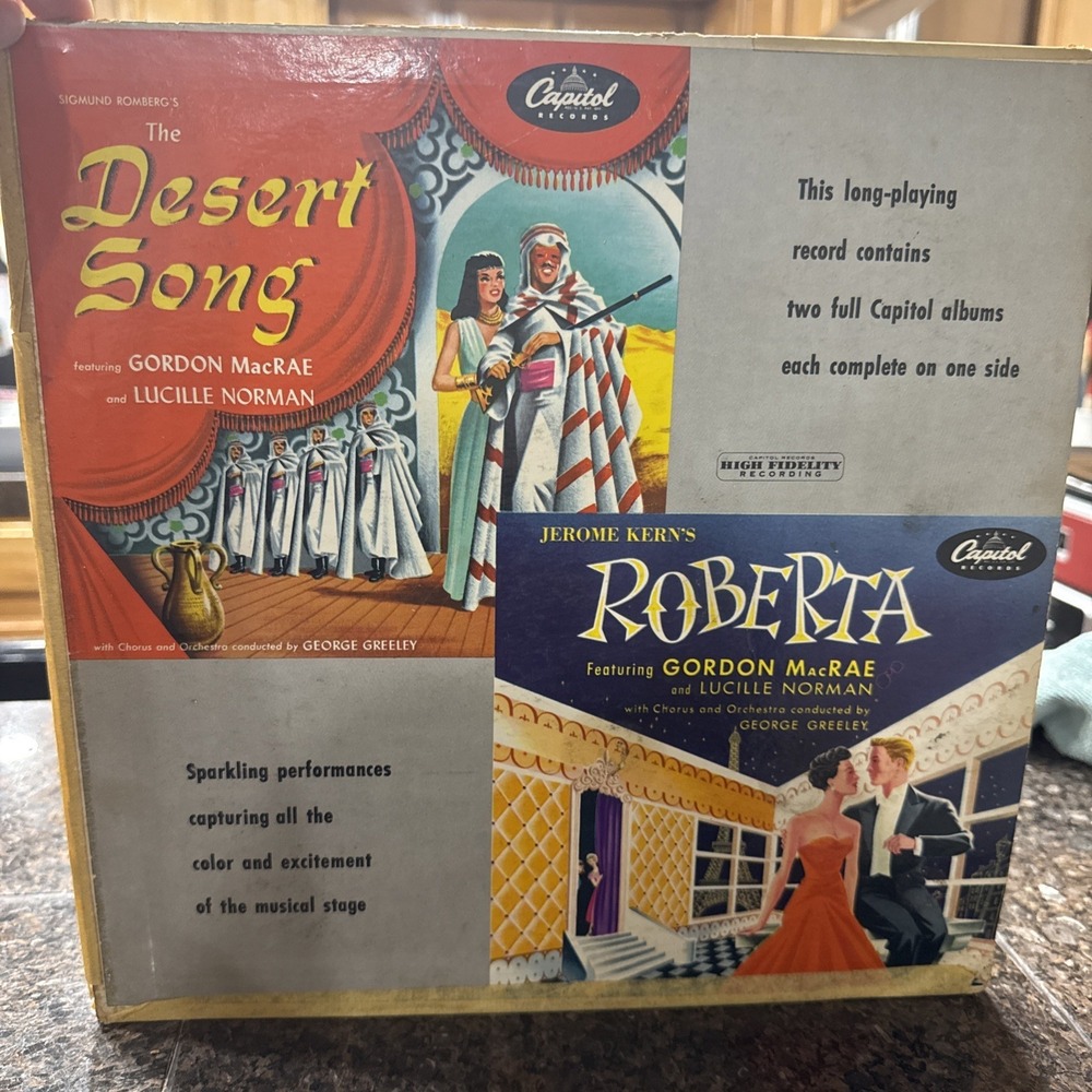 THE DESERT SONG & ROBERTA (1956) Cast Albums‎ LP Capitol Records (T 384) Musical